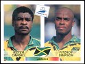 France - 1998 - Panini - France 98, World Cup - 557 - Sí - Peter Gargill And Fitzroy Simpson, Jamaica - 0